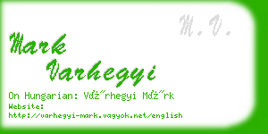 mark varhegyi business card